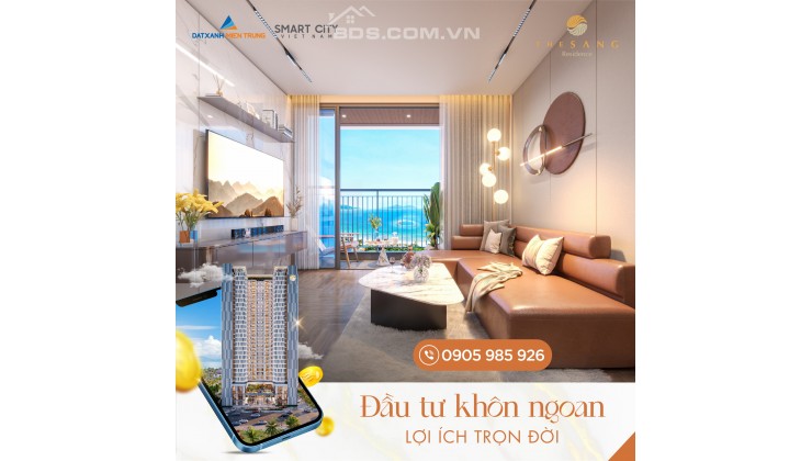 Sở Hữu Căn Hộ 2PN View Biển Đẹp Tại The Sang Residence, Đà Nẵng: Chiết Khấu Đặc Biệt Lên Đến 20%